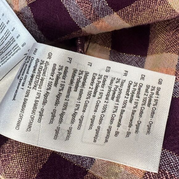 scotch soda pink organic cotton Checked Oversized moon gazer button up Shirt XS - Picture 7 of 13